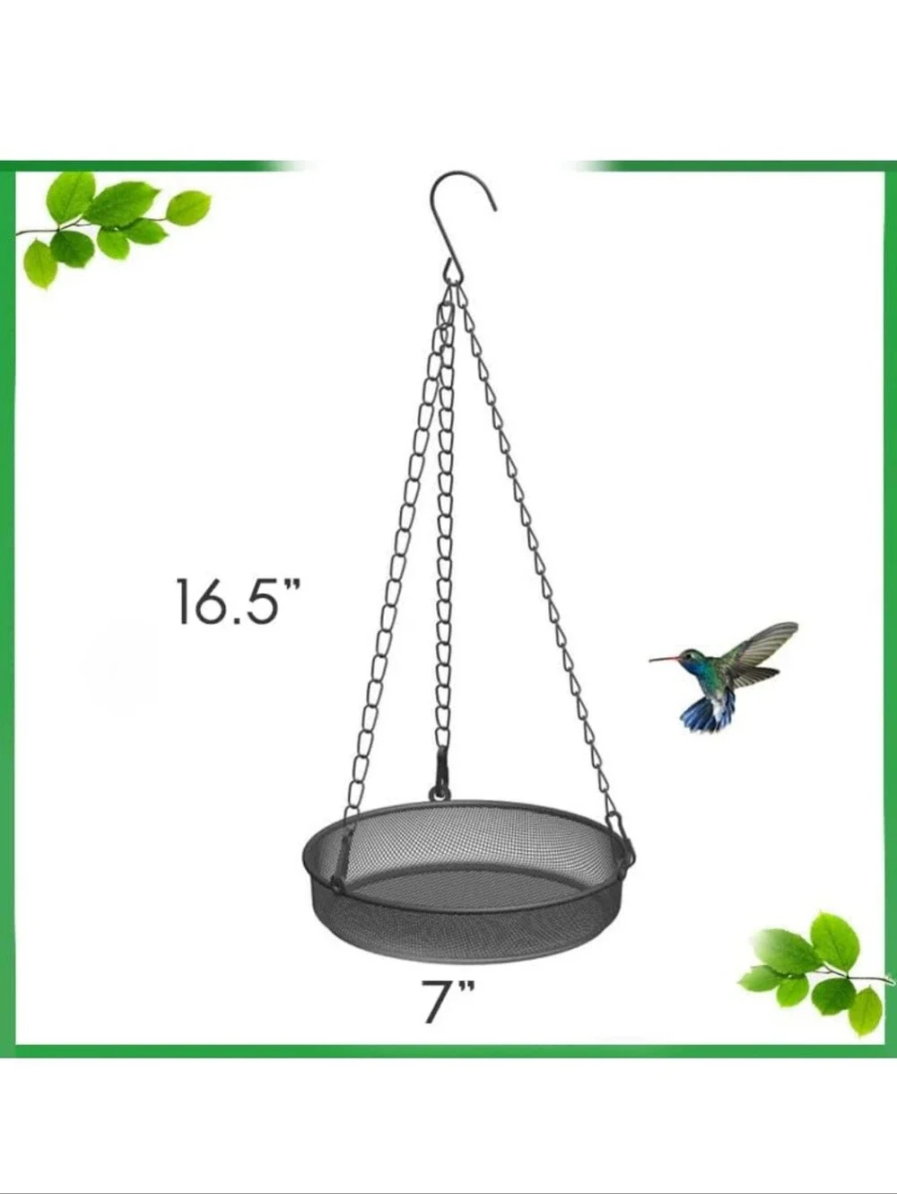 Black Hanging Mesh Bird Feeder - Two-Pack